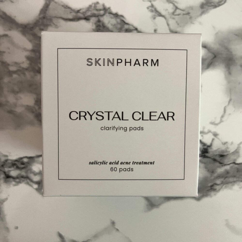 SKINPHARM CRYSTAL CLEAR Clarifying Pads Salicylic Acid Acne Treatment NEW IN BOX